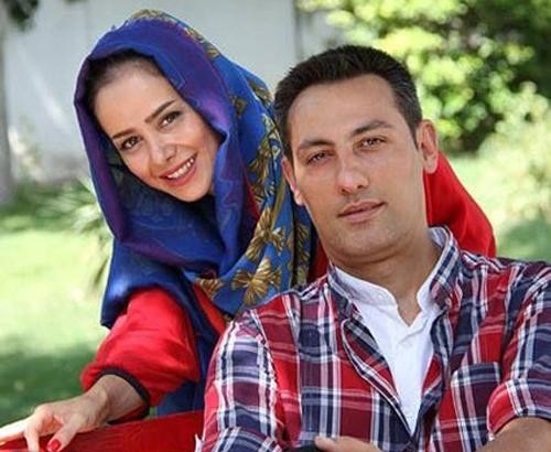 الناز حبیبی و همسرش