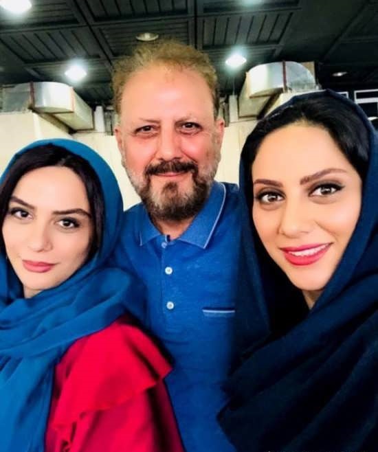 مارال فرجاد و خواهر و پدرش