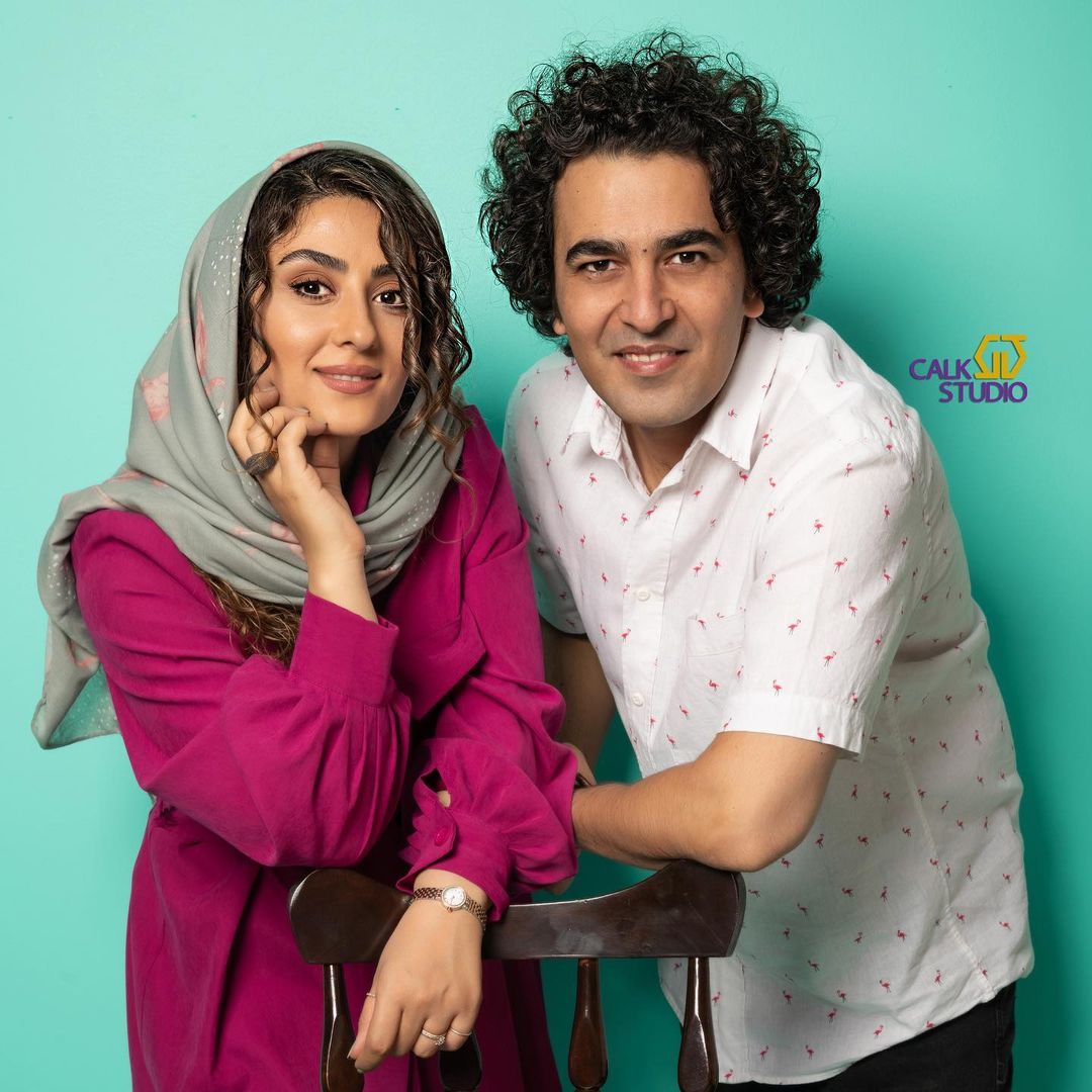 الهام طهموری و همسرش