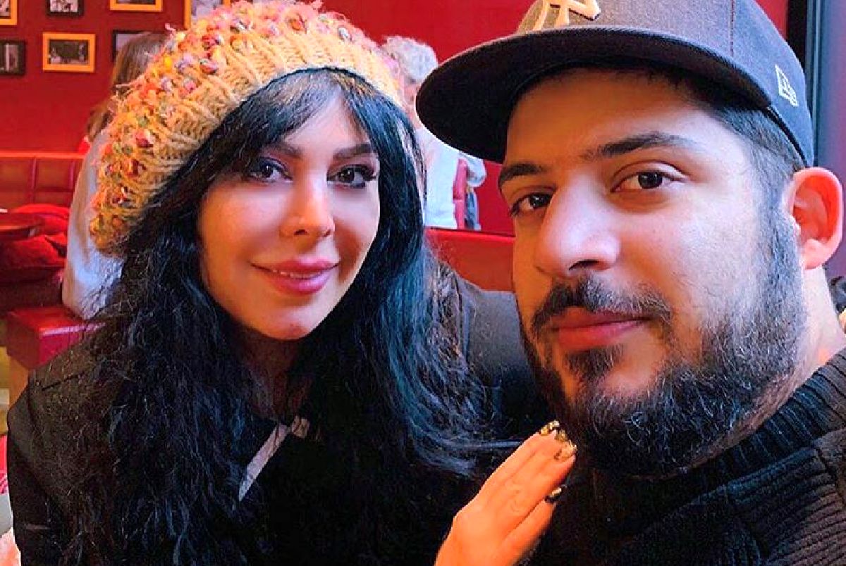فلور نظری در کنار پسرش